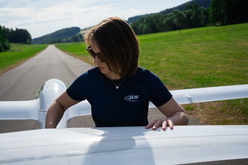 AS Logo - Marine T Shirt - Damen