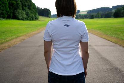 AS Logo - Weißes Poloshirt - Damen