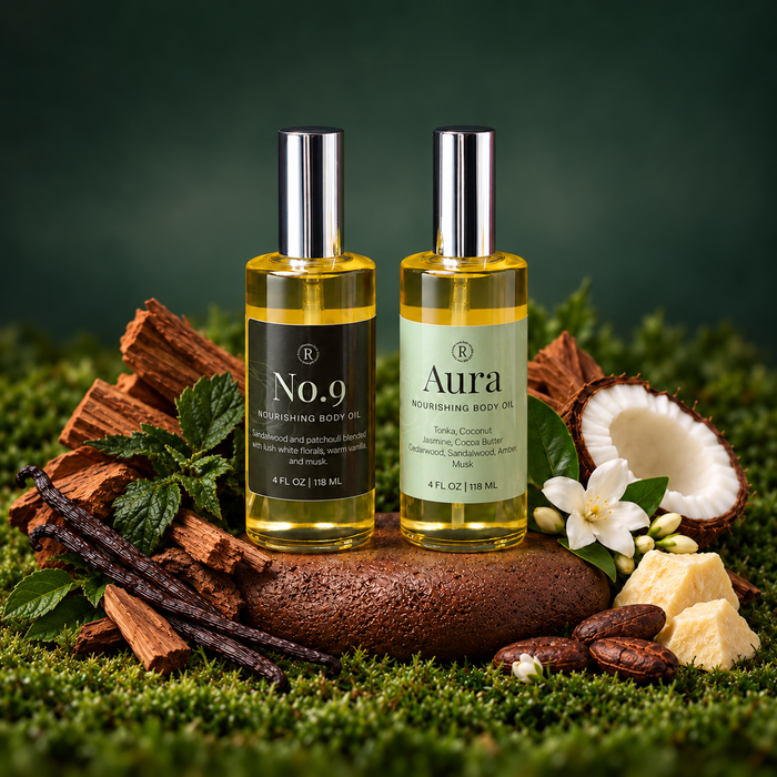 Aura + No.9 Body Oil Duo