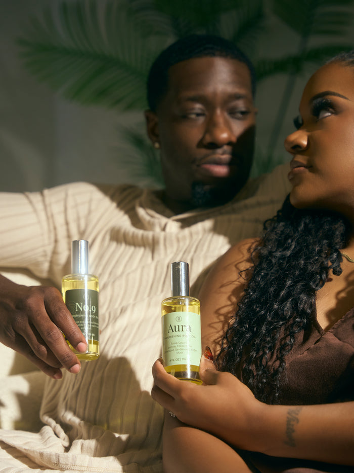 Aura + No.9 Body Oil Duo