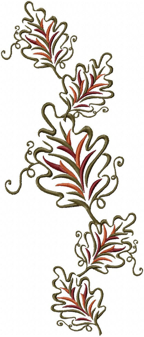 Autumn Leaf - 3 versions  Machine Embroidery Design