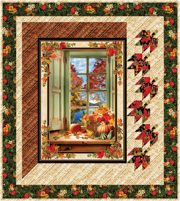 Autumn Window Pattern #578