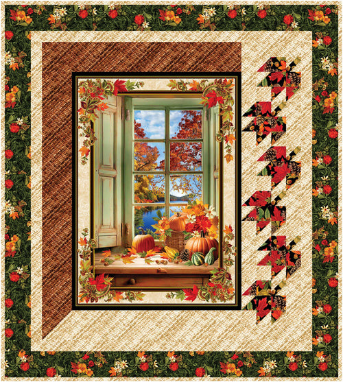 Autumn Window Pattern #578