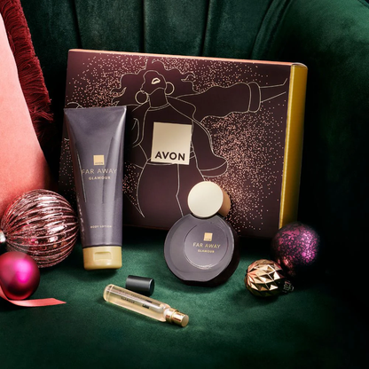 Avon Far Away Glamour Perfume 50ml - Gift Set