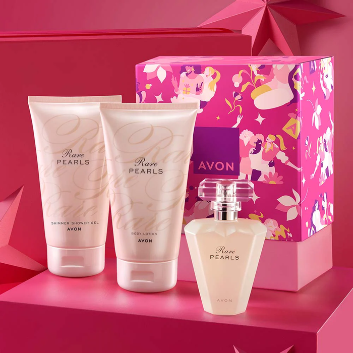 Avon Rare Pearls Perfume Gift Set / Box