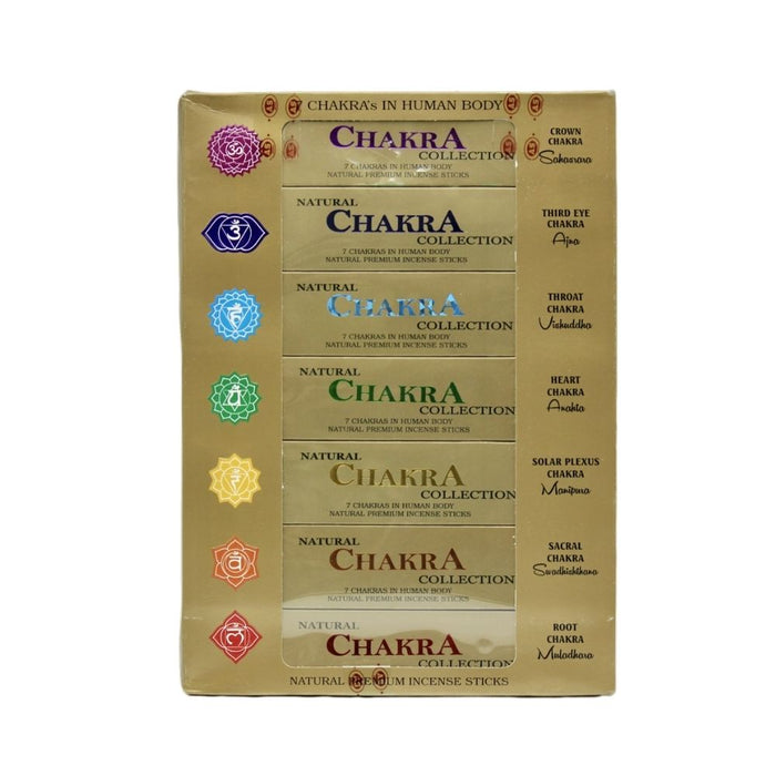 Ayurvedic 7 Chakra Incense Sticks Collection Set