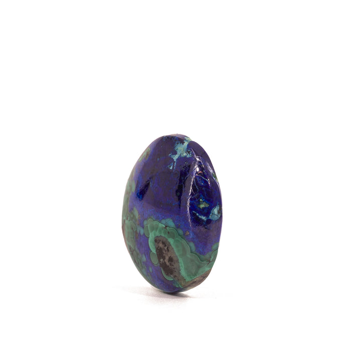 Azurite & Malachite 20.49 Carat Polished Crystal Cabochon