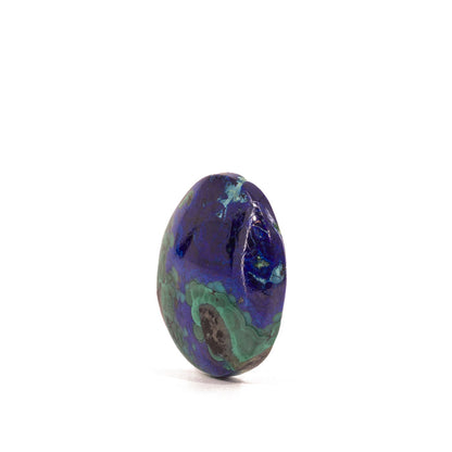 Azurite & Malachite 20.49 Carat Polished Crystal Cabochon