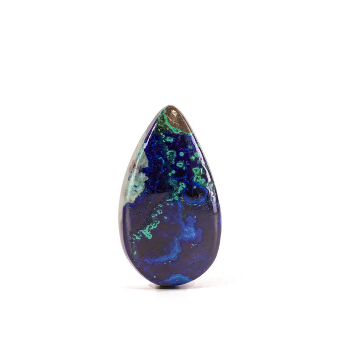 Azurite & Malachite 22.41 Carat Polished Crystal Cabochon
