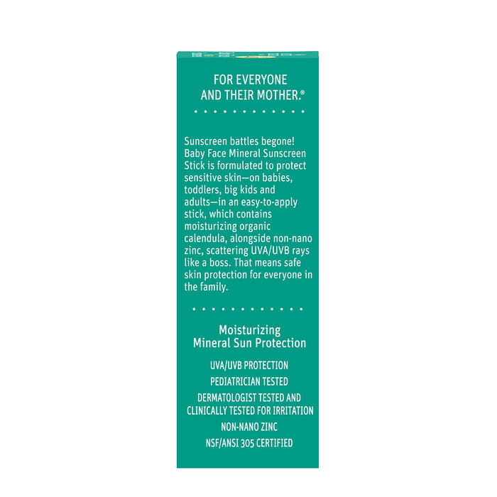 Baby Face Mineral Sunscreen Stick