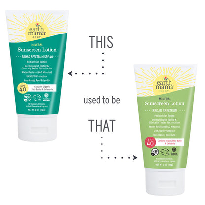 New Packaging: Baby Mineral Sunscreen Lotion SPF 40