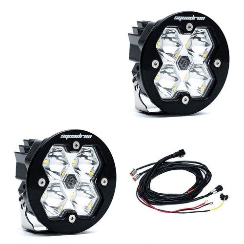 Baja Designs Squadron R 2.0 Sport Black LED Auxiliary Light Pod Pair - Universal