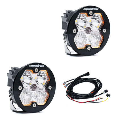 Baja Designs Squadron R 2.0 Sport Black LED Auxiliary Light Pod Pair - Universal