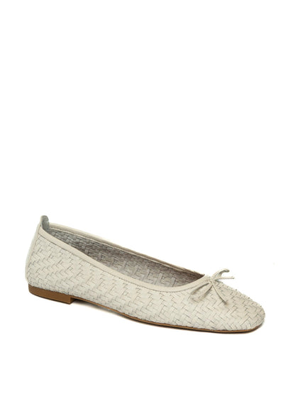 UNISA Ballerina intrecciata bianco BIENZA PELLE INTR-WHITE