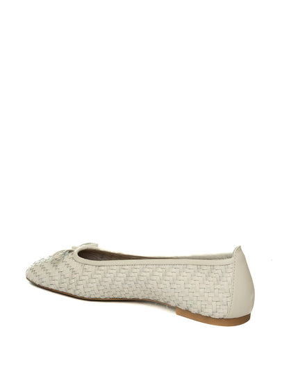 UNISA Ballerina intrecciata bianco BIENZA PELLE INTR-WHITE