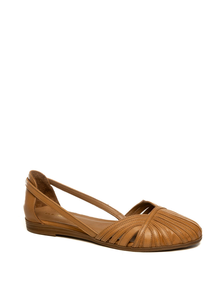FRAU Ballerina pelle caramello 03M4 FEATHER-CARAMELLO