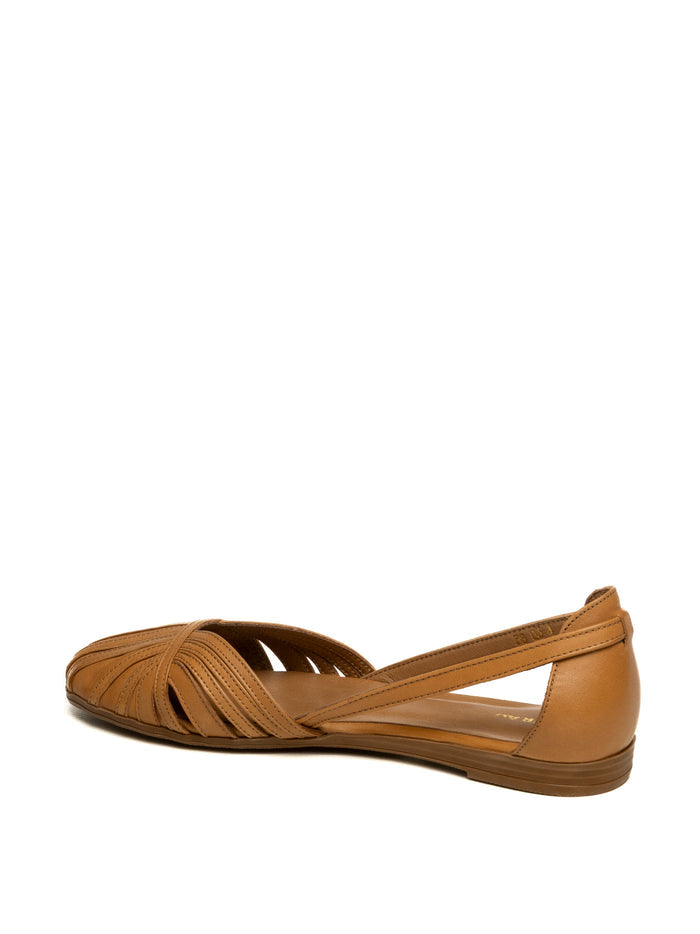 FRAU Ballerina pelle caramello 03M4 FEATHER-CARAMELLO