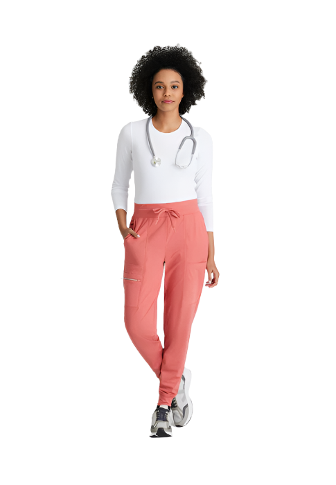 Barco One Performance Knit Pro 5-Pocket Drawcord Waist Jogger Scrub Pants