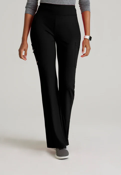 Barco One Performance Knit Sprint High Rise Flare Leg Scrub Pants