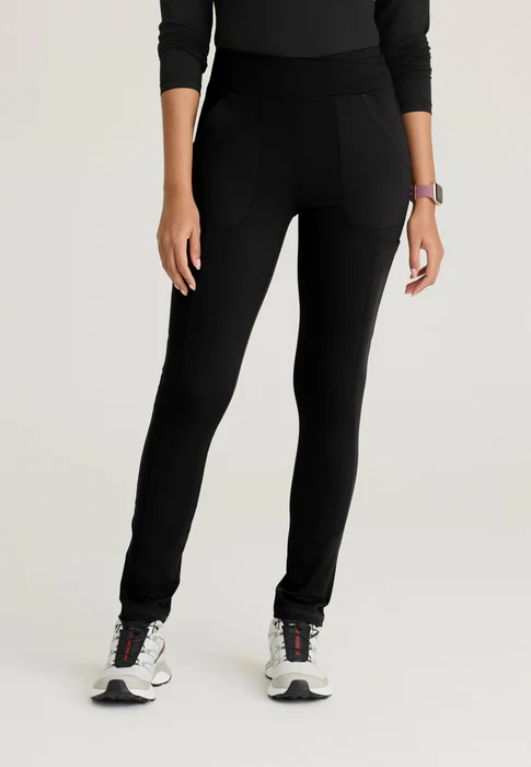 Barco One Performance Knit Strive 6-Pocket Mid-Rise Scrub Leggings