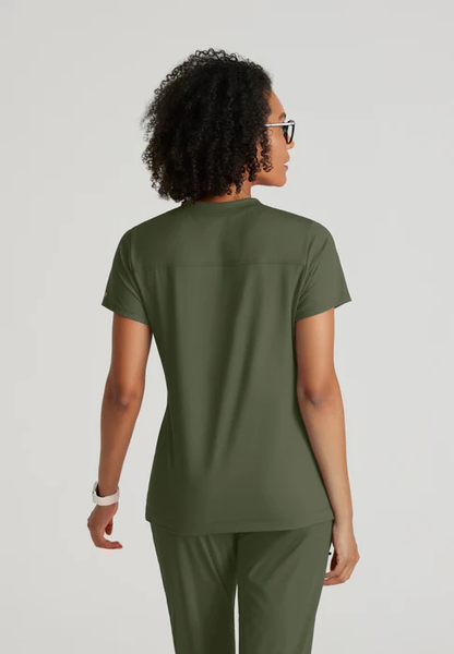 Barco One Performance Knit Victory 2-Pocket V-Neck Scrub Top