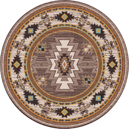 Image of an area rug, Barrel - Worn Saddle