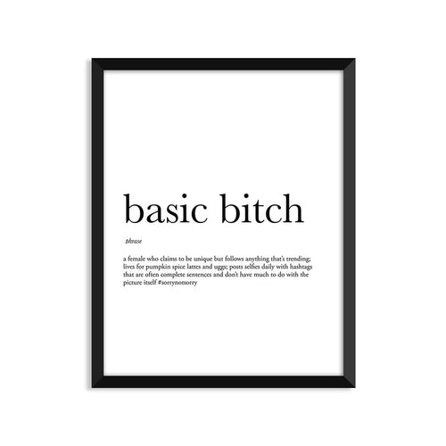 Basic Bitch Definition Everyday Card