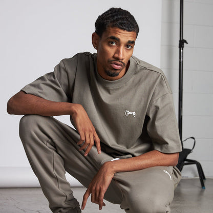 Basic Script Box Fit Tee