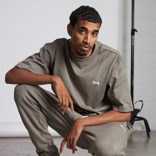 Basic Script Box Fit Tee