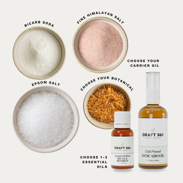 Bath Salt / Soak Ritual Discovery - DIY Kit (Customisable)