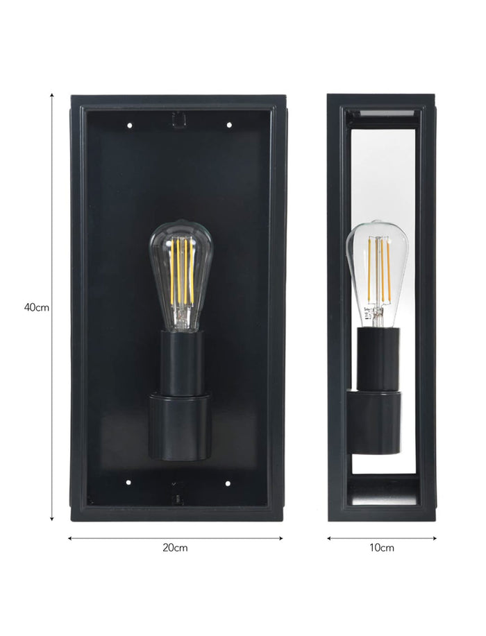 Belgrave Outdoor Lantern Tall Carbon