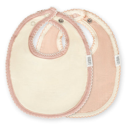 bib muslin printed - mini flower sage