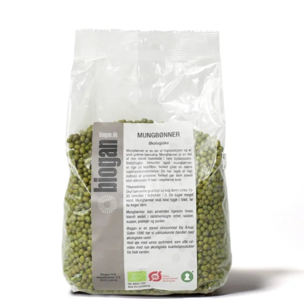 Biogan - Mungbønner - økologiske 750 g.