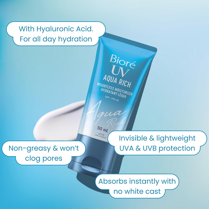 BIORE UV Aqua Rich Weightless Moisturizer Sunscreen 50 ml