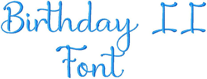 BIRTHDAY II FONT