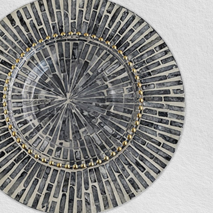 Black Gold Pearls Under Plates