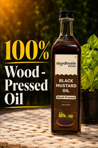 Black Mustard Oil - Wood Pressed 1L (2 Unit Pack)