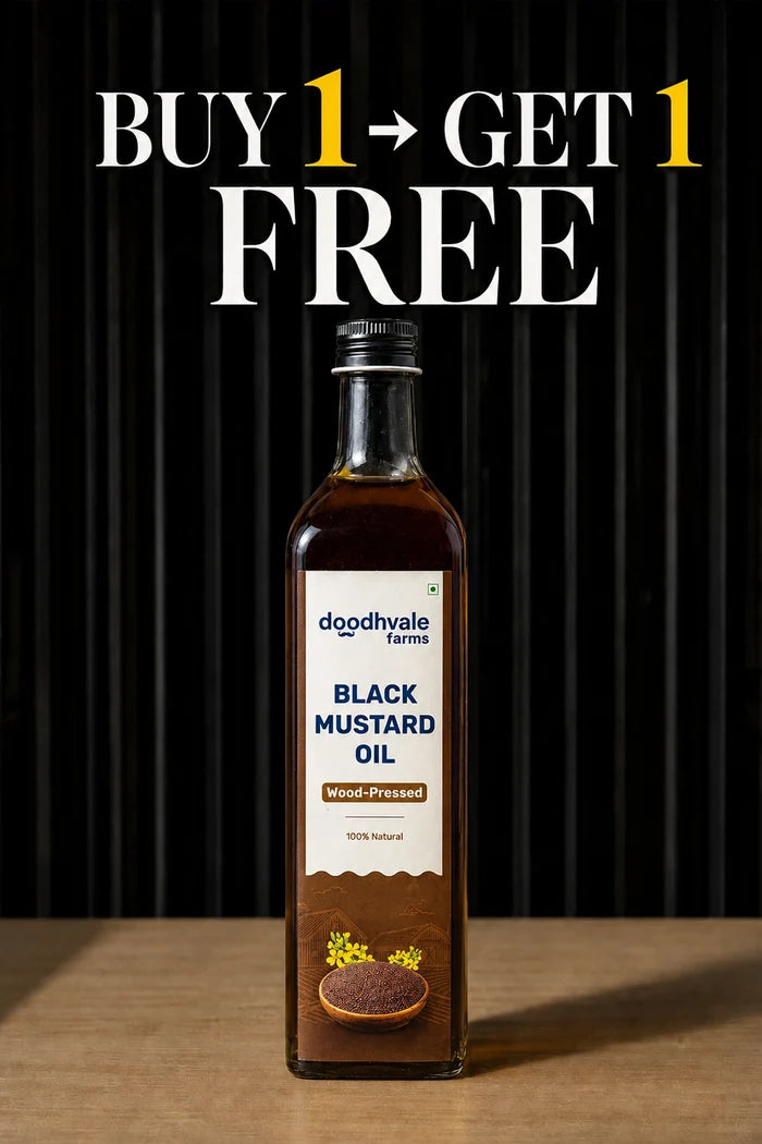 Black Mustard Oil - Wood Pressed 1L (2 Unit Pack)