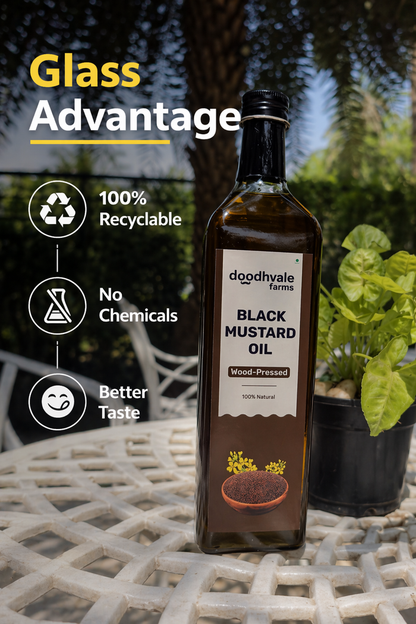 Black Mustard Oil - Wood Pressed 1L (2 Unit Pack)