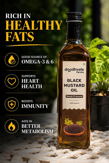Black Mustard Oil - Wood Pressed 1L (2 Unit Pack)
