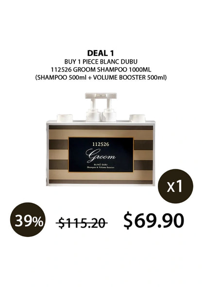 (BUY 1 JUMBO) 1000ml BLANC DUBU CLOUD SHAMPOO