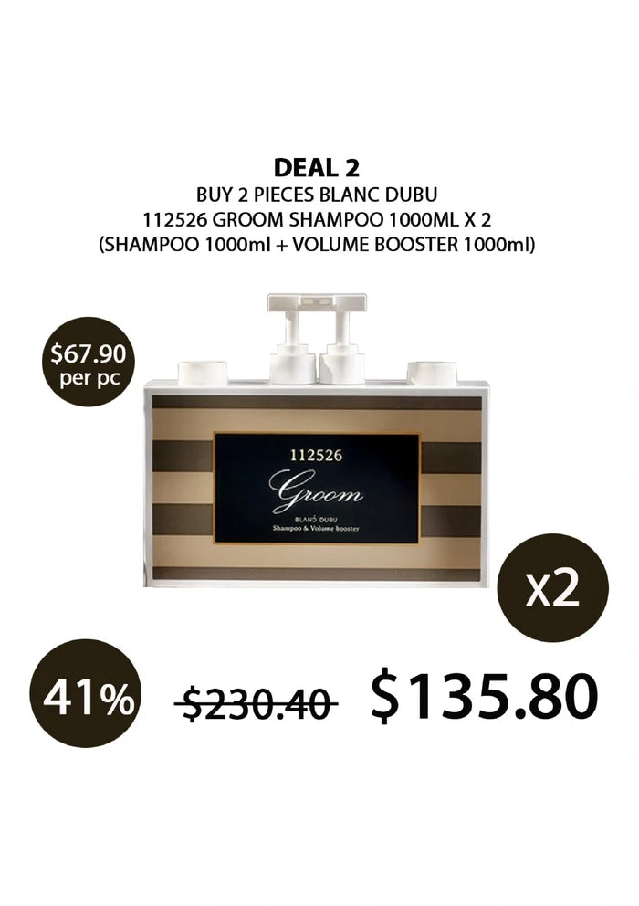 (BUY 2 JUMBO) 1000ml BLANC DUBU CLOUD SHAMPOO