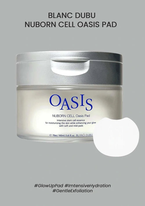 Oasis Nuborn Cell Oasis Pad packaging on a gray background