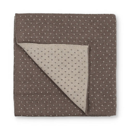 blanket v print knit - oatmeal