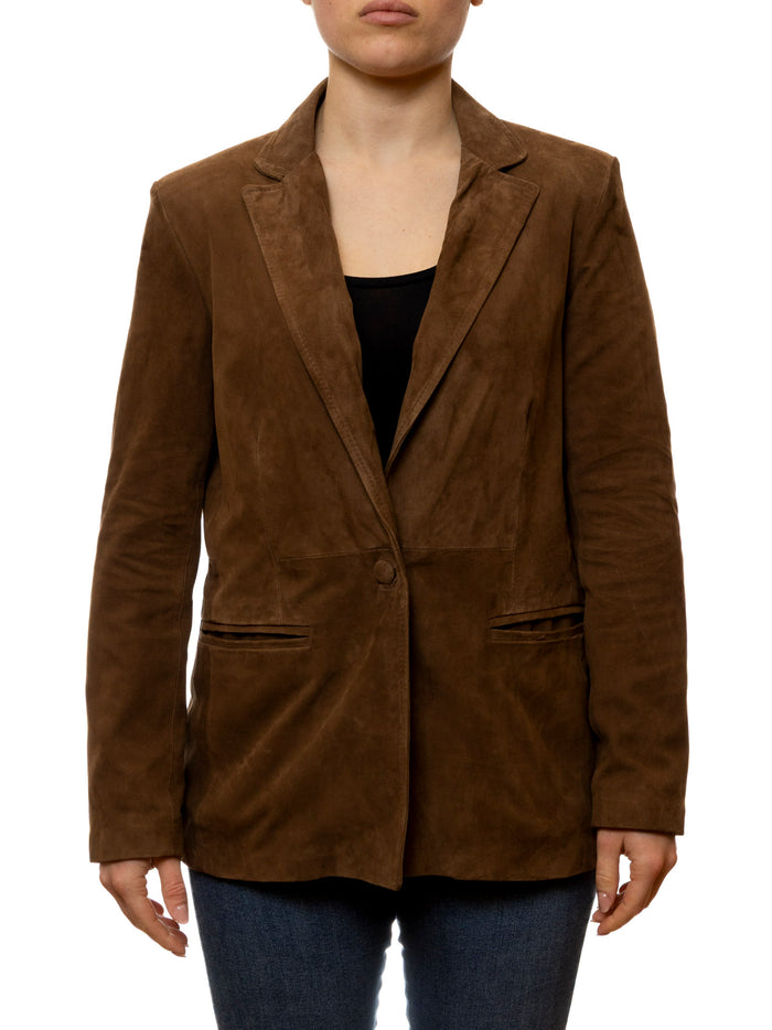 PK BY PASKAL blazer camoscio moro 126 CAM-FORESTA