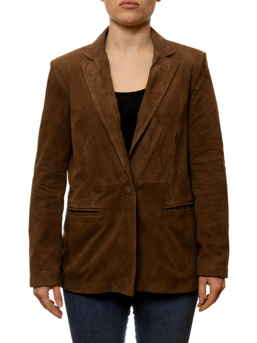 PK BY PASKAL blazer camoscio moro 126 CAM-FORESTA