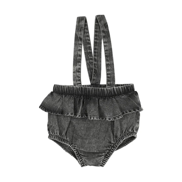 bloomer flutter suspender - black wash
