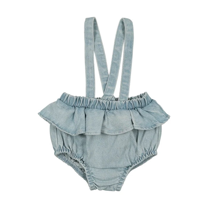 bloomer flutter suspender - light denim