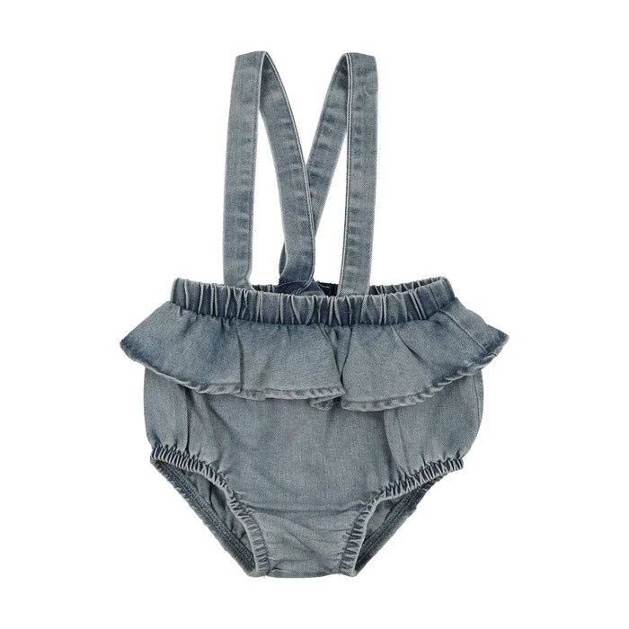 bloomer flutter suspender - stonewash