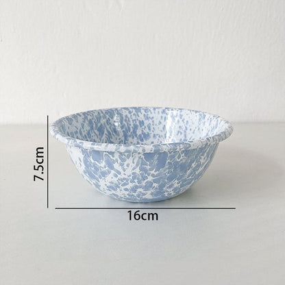 Blue Enamel Bowl